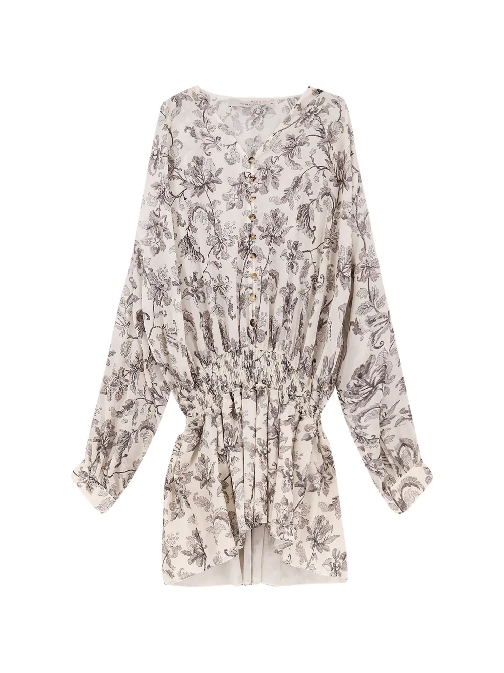 Golden Goose floral-print button dress - Neutrals