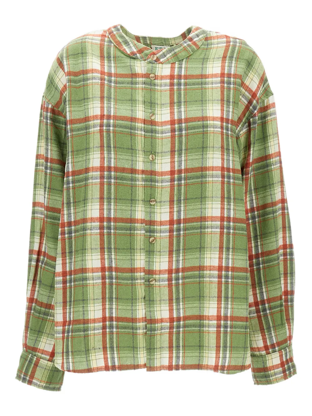 Epl Check Long-sleeve Shirt In Green