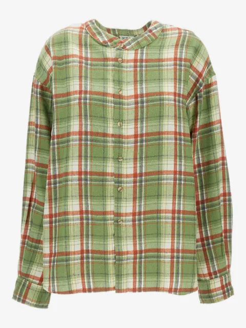 EPL check long-sleeve shirt