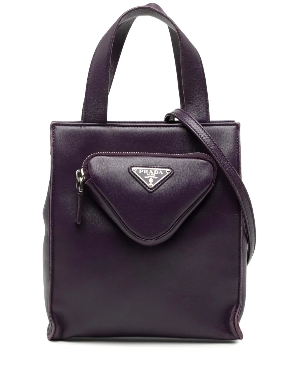 Prada Pre-Owned 2013-2025 Nappa Front Pocket satchel - Viola