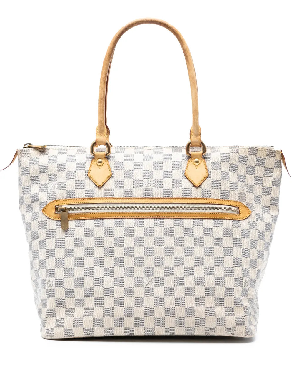 Louis Vuitton Pre-Owned 2008 Damier Azur Saleya GM handbag - Bianco