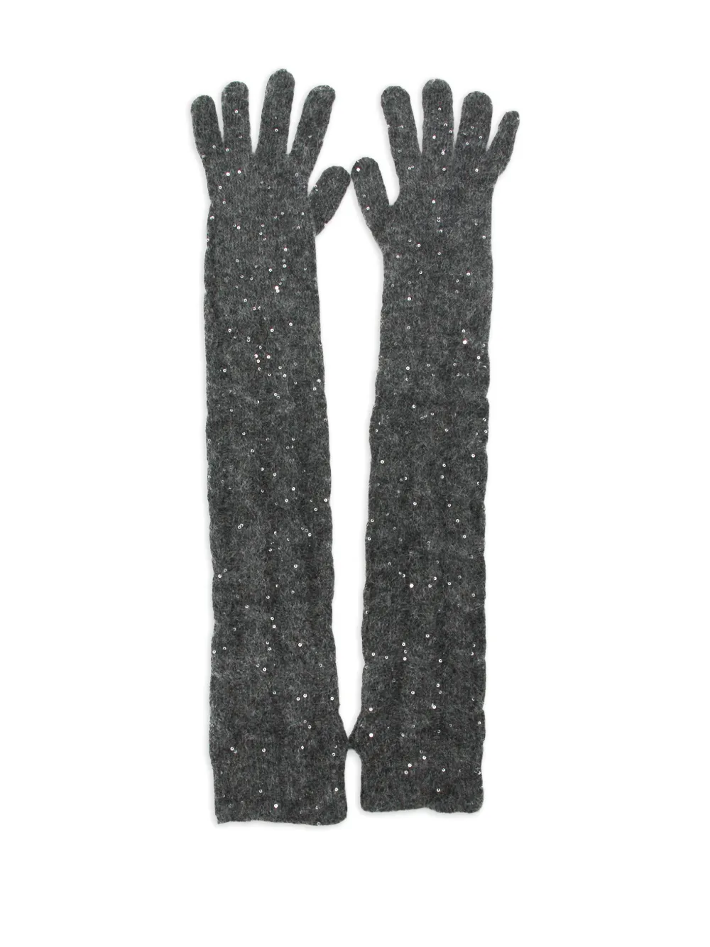 Brunello Cucinelli sequin gloves | Grey | Image 1