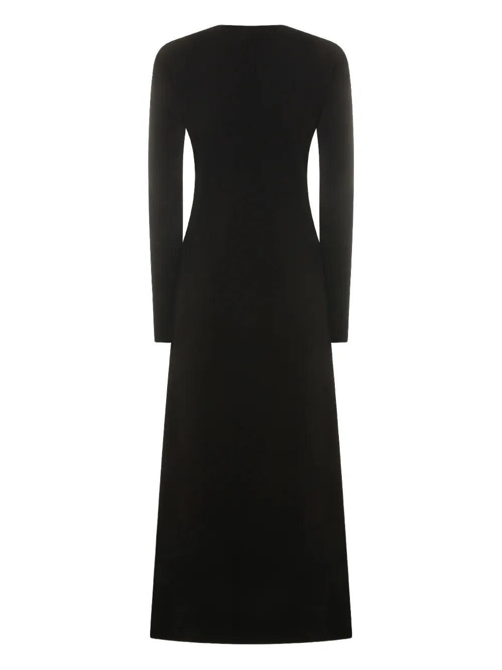 The Row long sleeve dress - Zwart