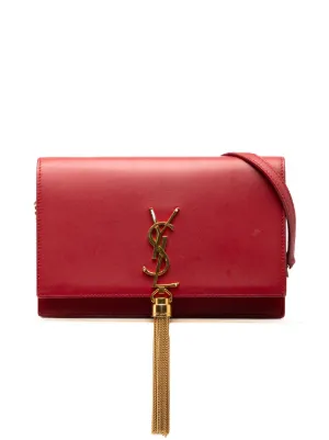 Saint Laurent Pre-Owned 2015 ミディアム スエード モノグラム ケイト