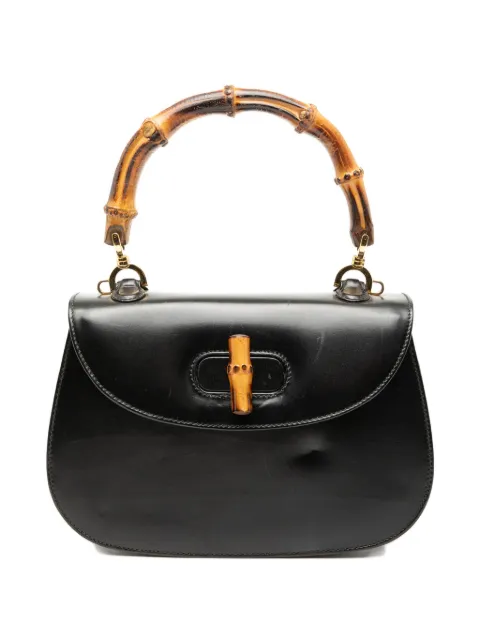 Gucci Pre-Owned 20th Century Calfskin Bamboo Night satchel