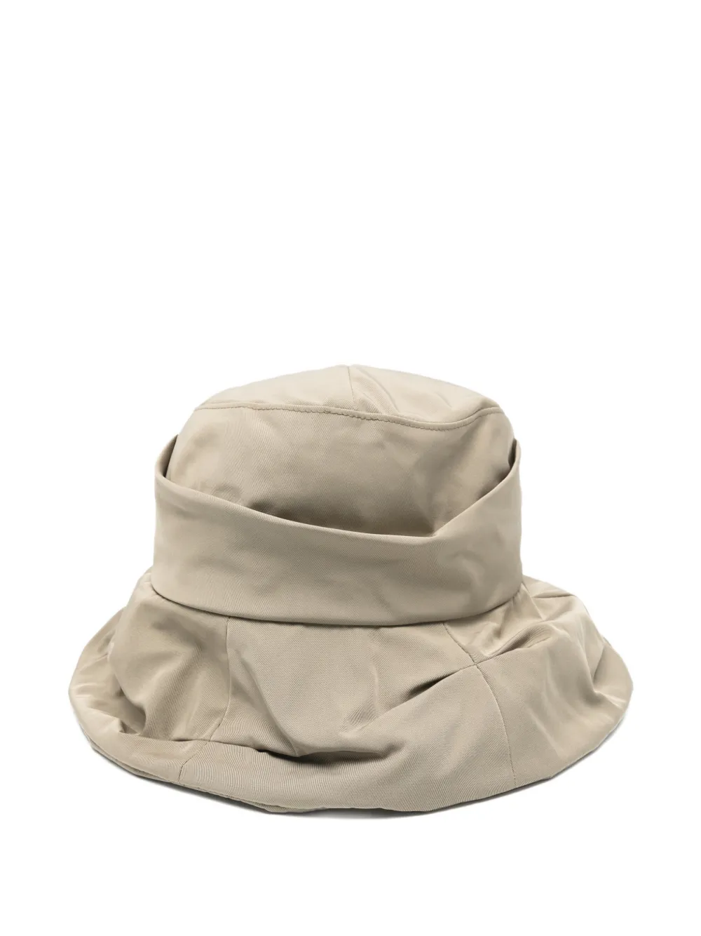 Y's gathered hat - Beige