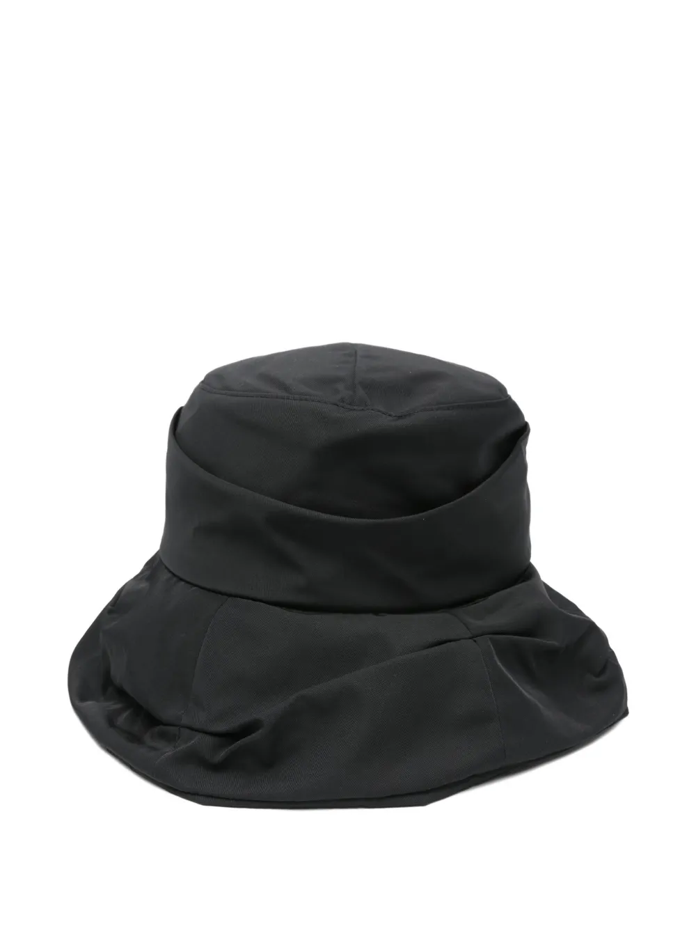Y's black bucket hat - Zwart