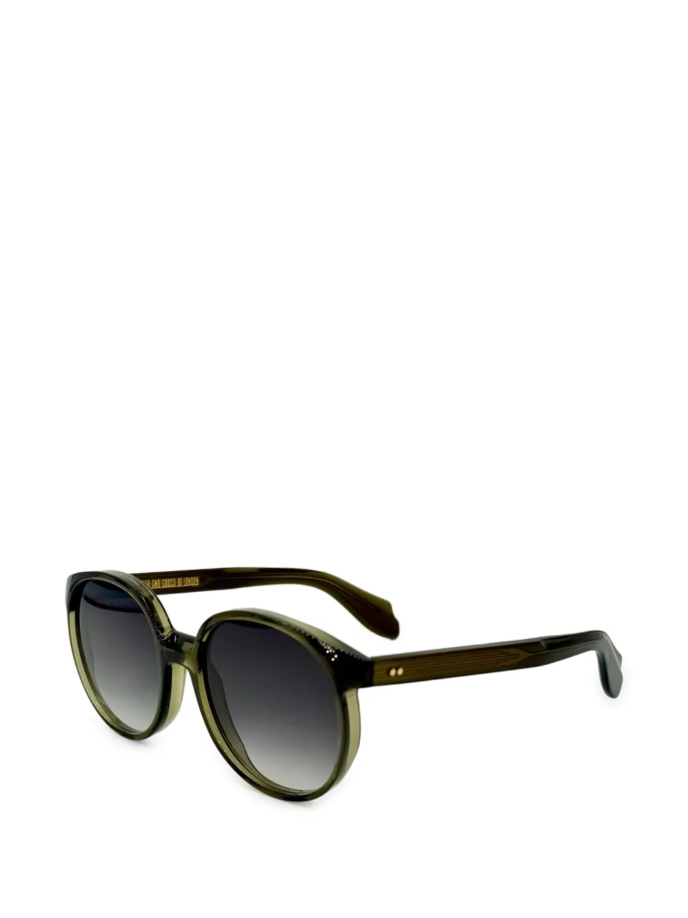 Cutler & Gross 1395 zonnebril met rond montuur Groen