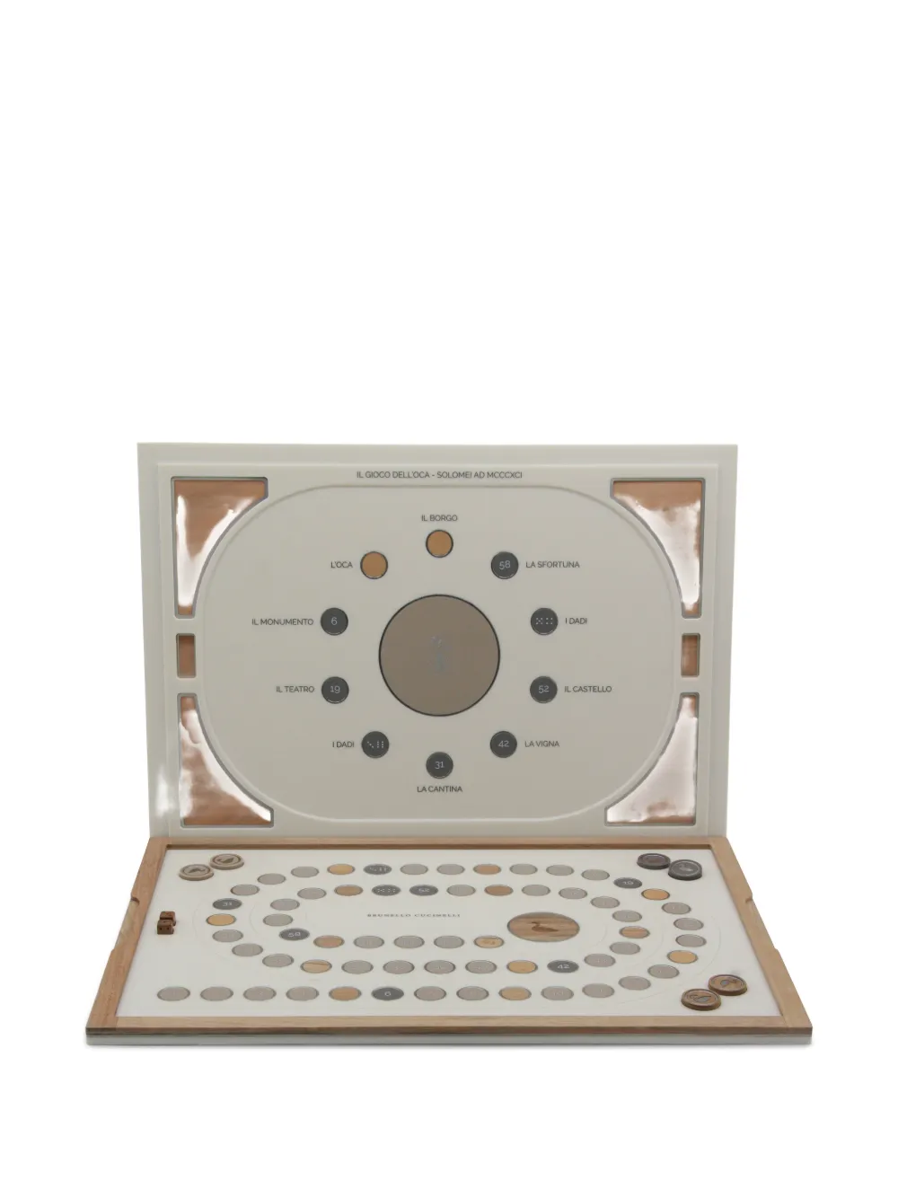 Brunello Cucinelli Board Game In White