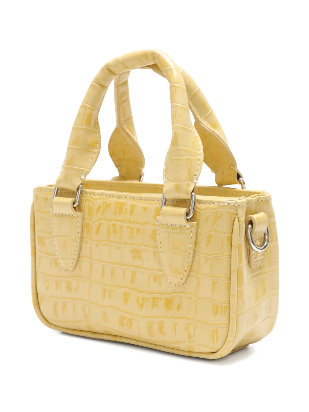 Sarah Chofakian Sarah Croc Embossed Mini Bag In Yellow