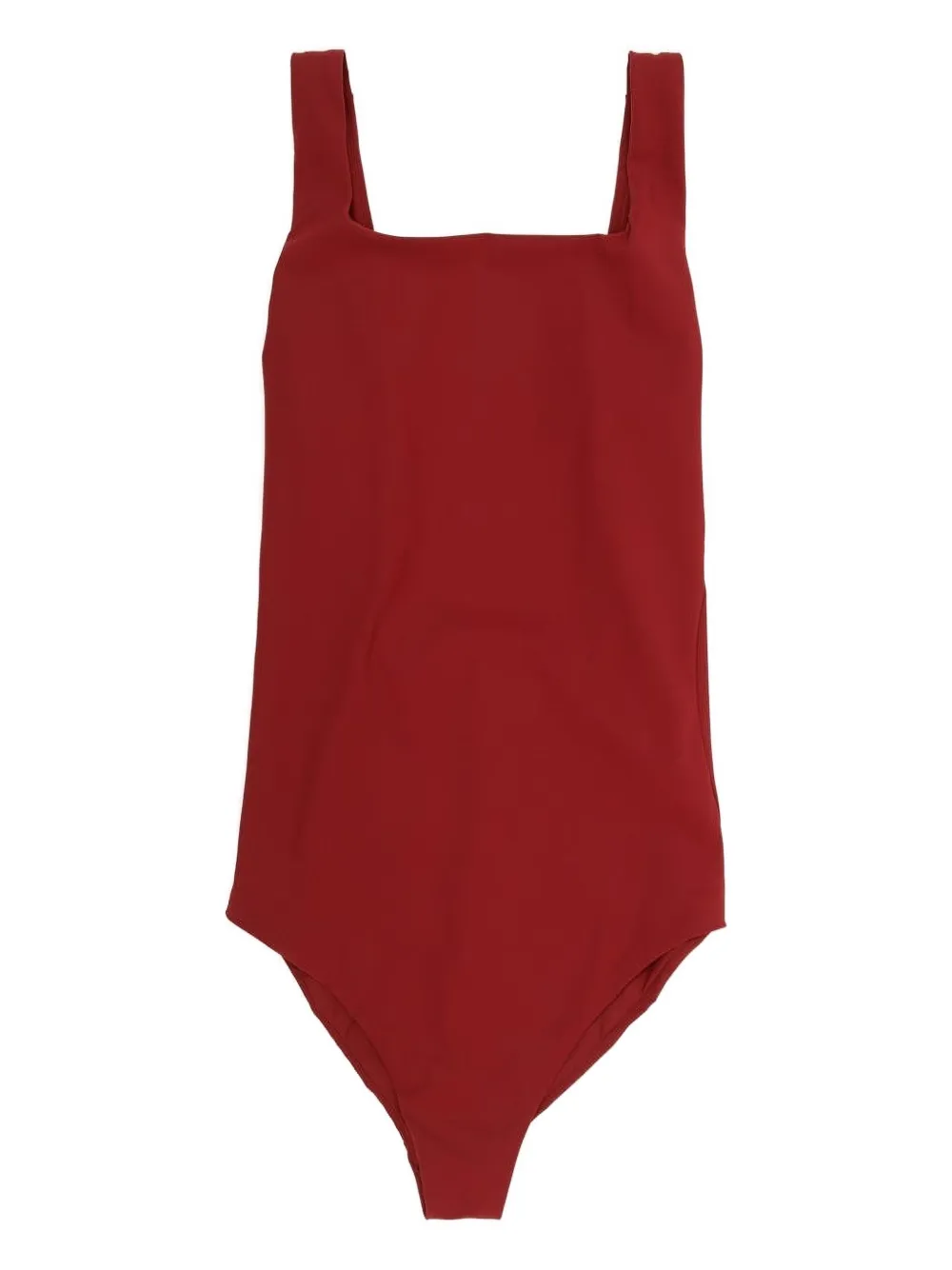 Jil Sander square-neck swimsuit - Rot