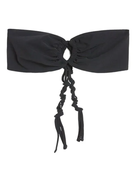 Jil Sander Tangle knot-detail bandeau bikini top