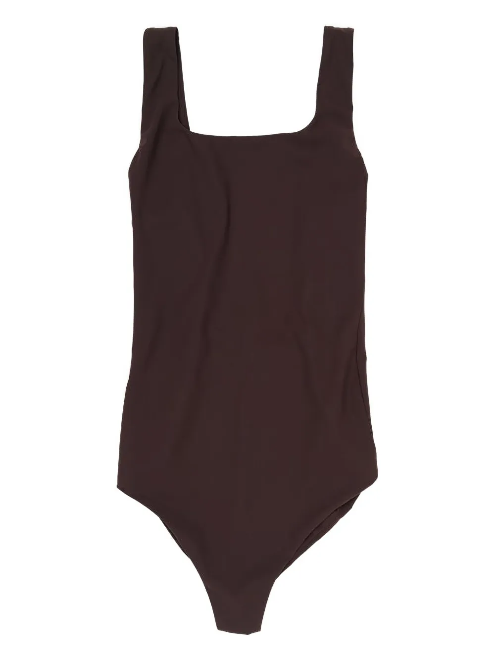 Jil Sander square-neck swimsuit - Braun