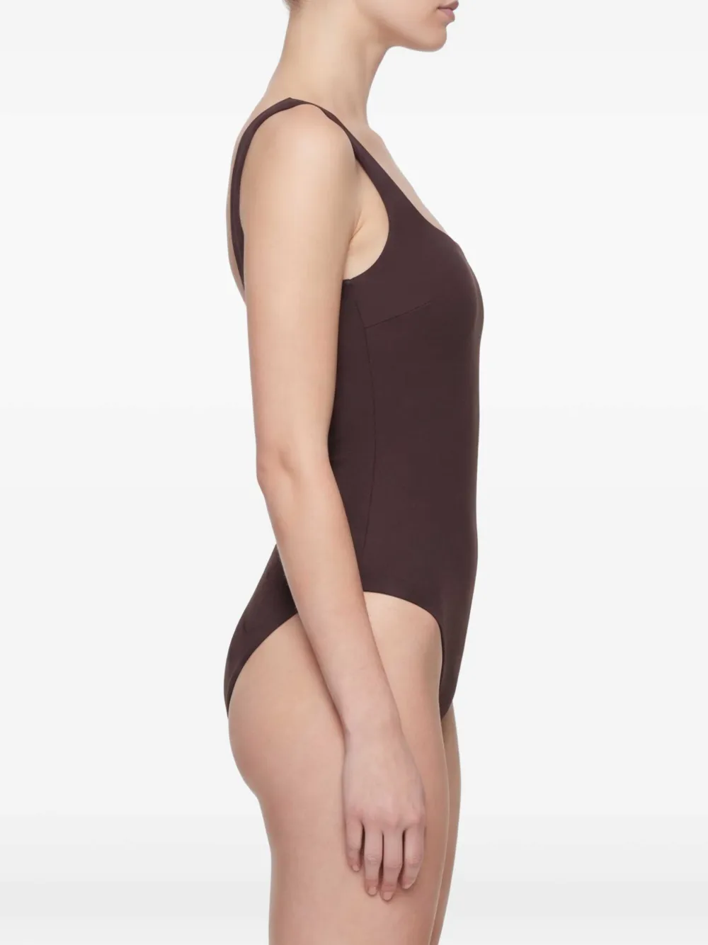 Jil Sander Badpak met vierkante hals Bruin