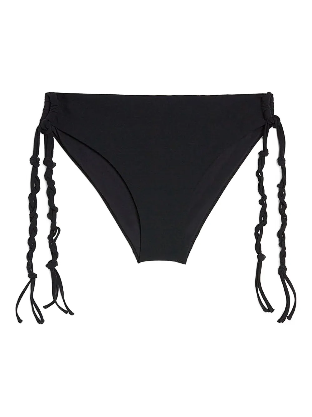 Jil Sander Tangle braided-trim bikini bottoms - Nero