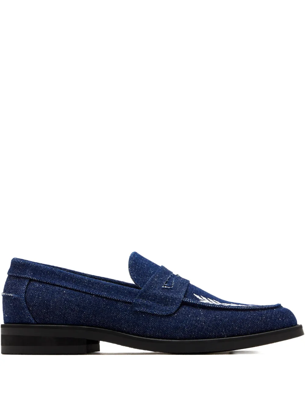 DUKE & DEXTER Wilde penny-strap loafers | Blue | Image 1