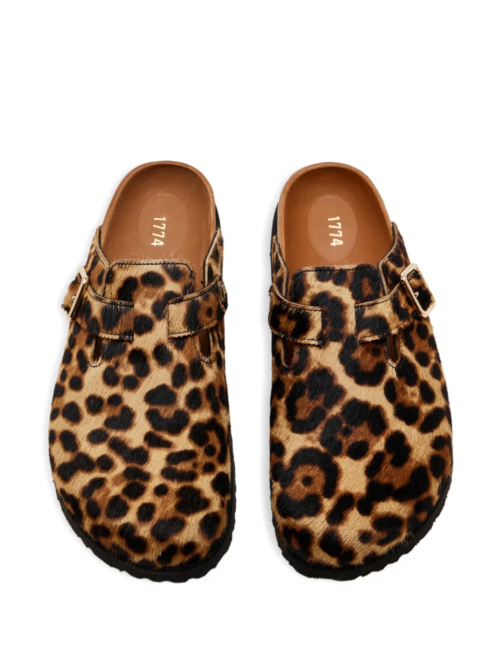 BIRKENSTOCK 1774 Boston leopard-pattern sandals | Flat Mules | Image 2