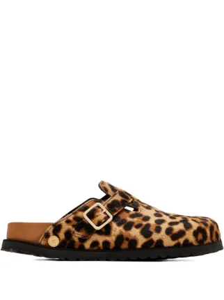 BIRKENSTOCK 1774 Boston レオパード サンダル | ブラウン | FARFETCH JP