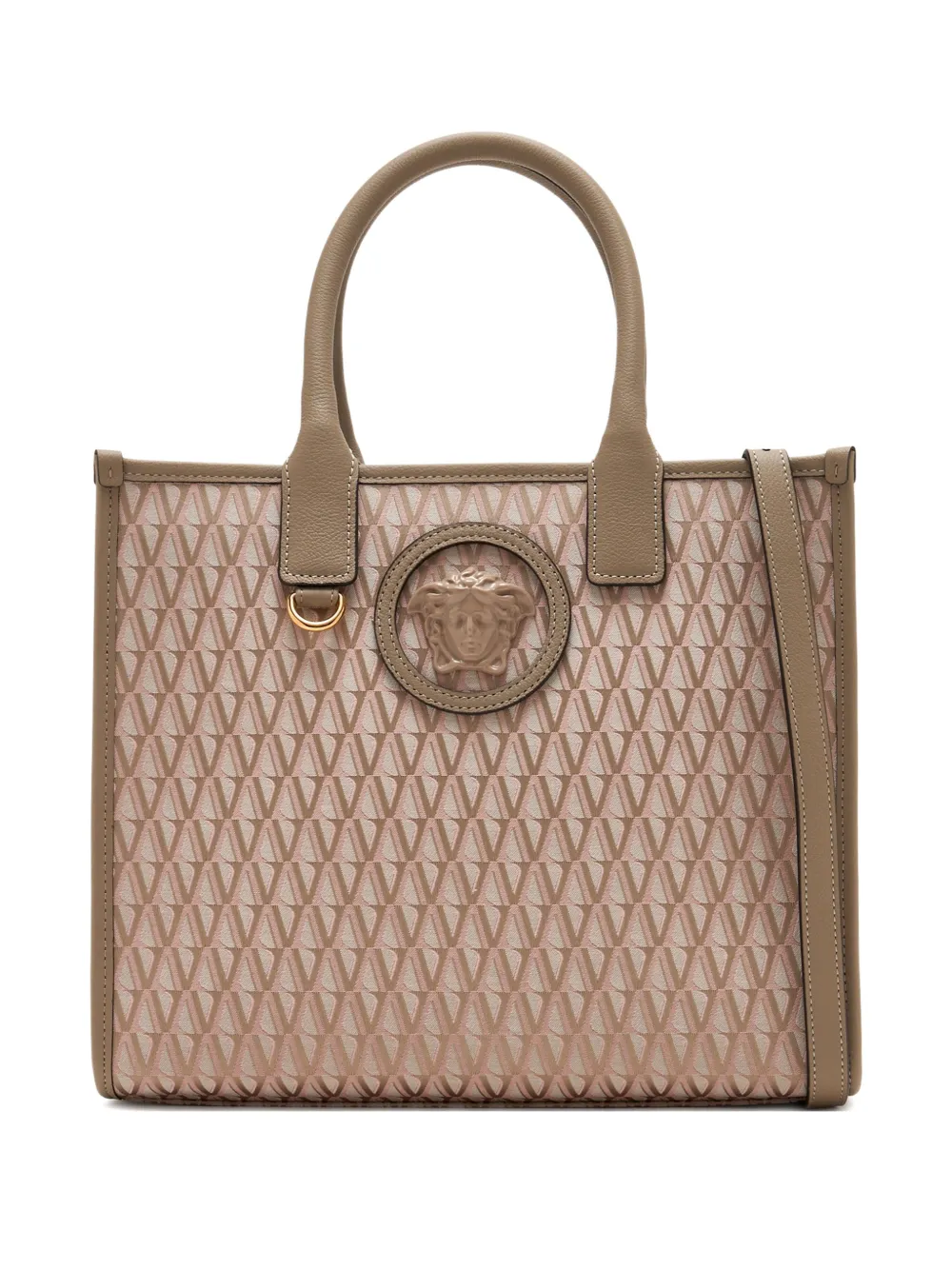 Versace Small La Medusa Tote Bag In Black