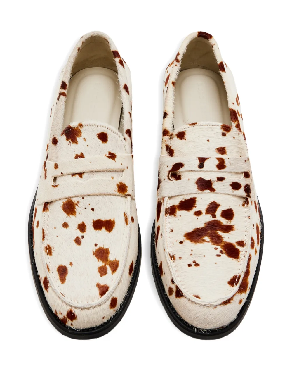 DUKE & DEXTER Wilde penny-strap loafers - Beige