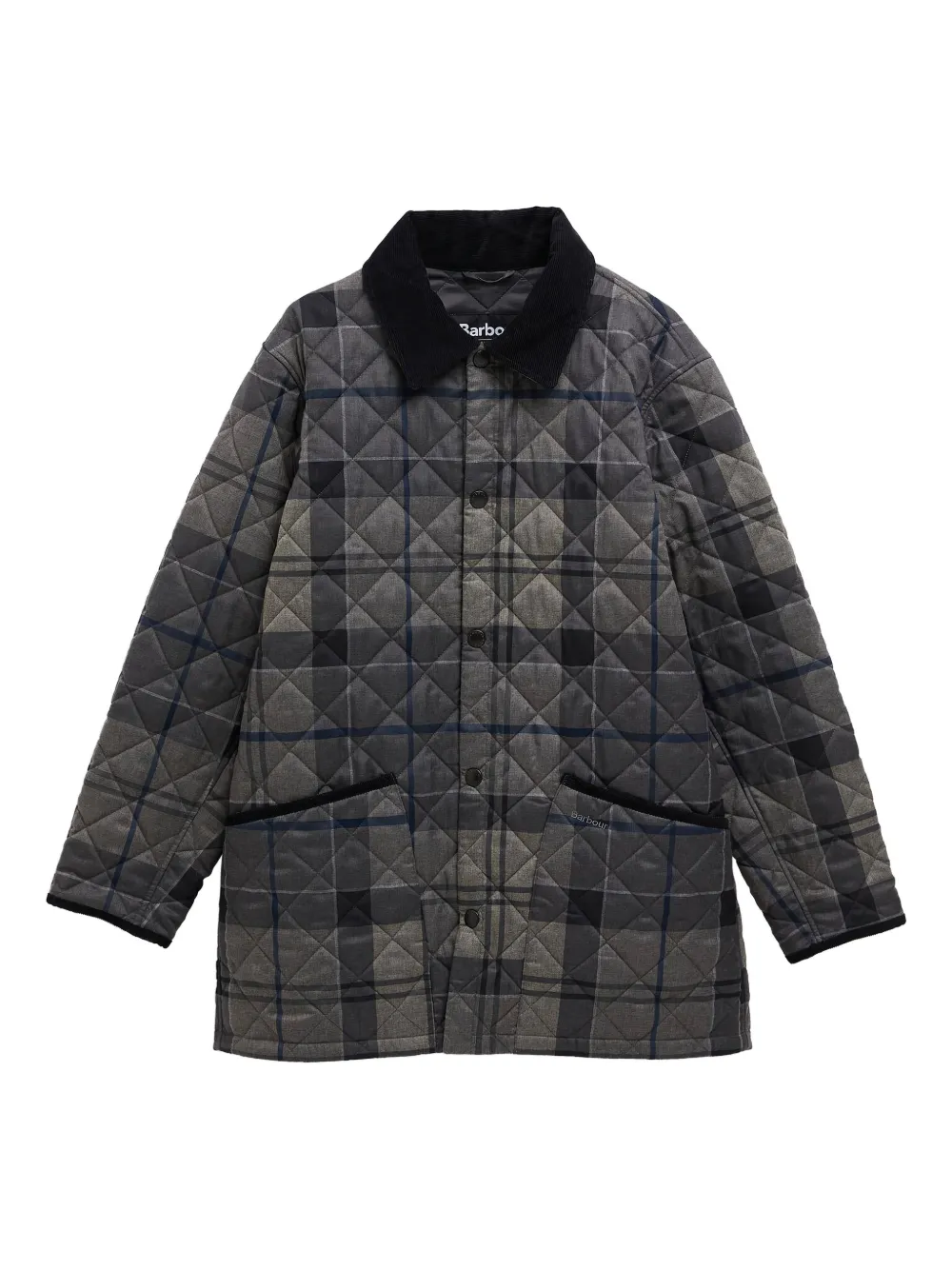 Barbour tartan quilted jacket - Grigio