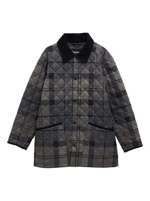 Barbour tartan quilted jacket