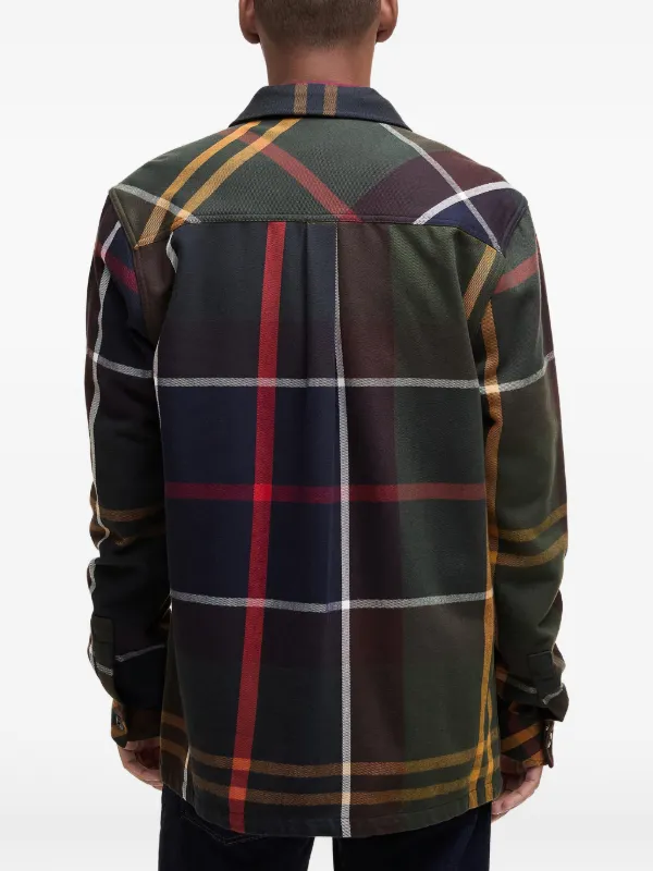 Barbour ジップ チェック シャツ | グリーン | FARFETCH JP