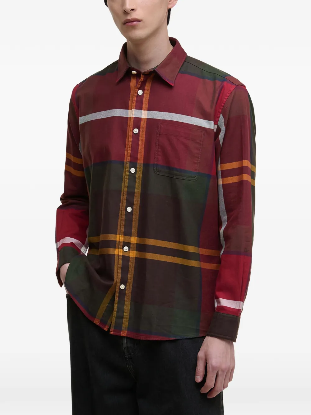 Barbour tartan checked shirt | Red | Image 1