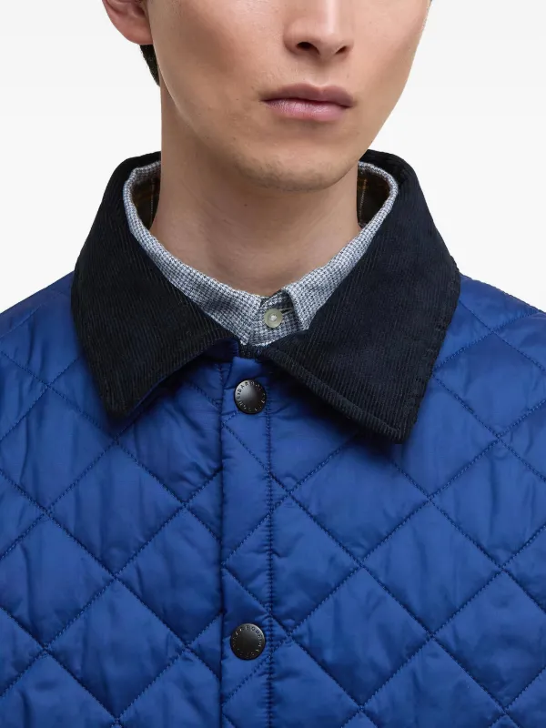 barbour holme quilted blue