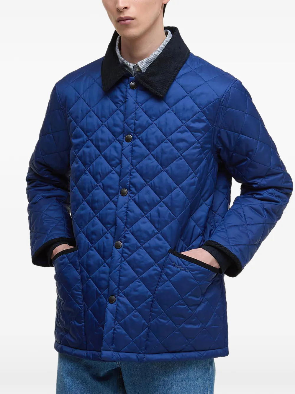  Barbour Diamond Quilted Jacket - Blue 