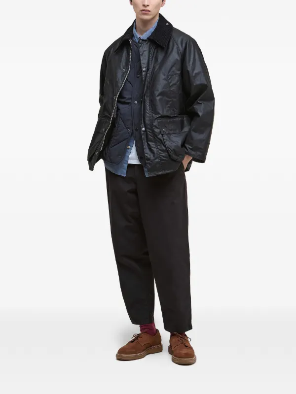 Barbour コーデュロイカラー ジャケット | ブラック | FARFETCH JP