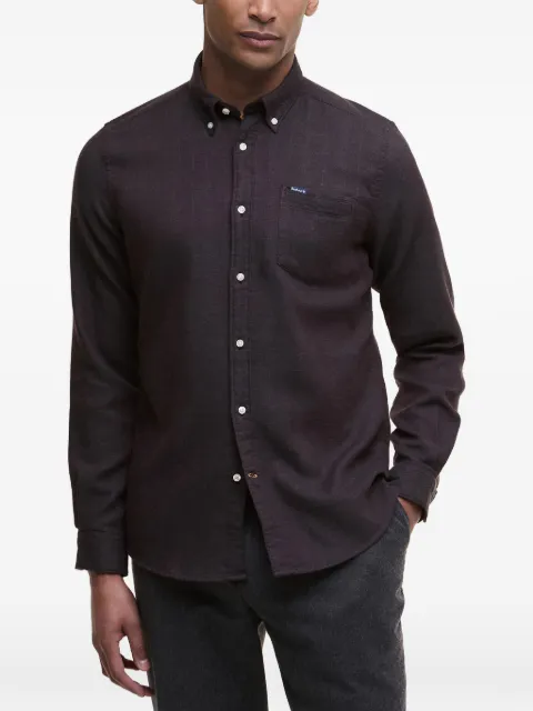 Barbour button patch shirt