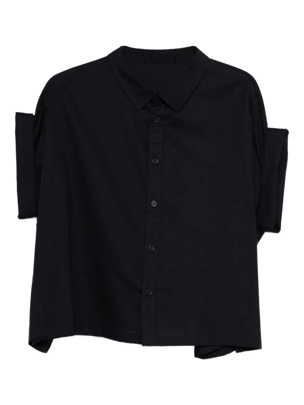 Y's cuffed cotton shirt - Blau