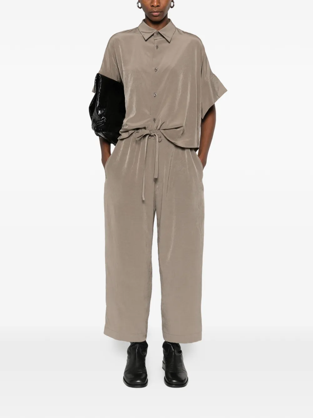 Y's drawstring trousers - Beige