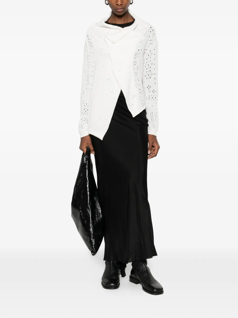 Y's Asymmetrische knitwear Wit