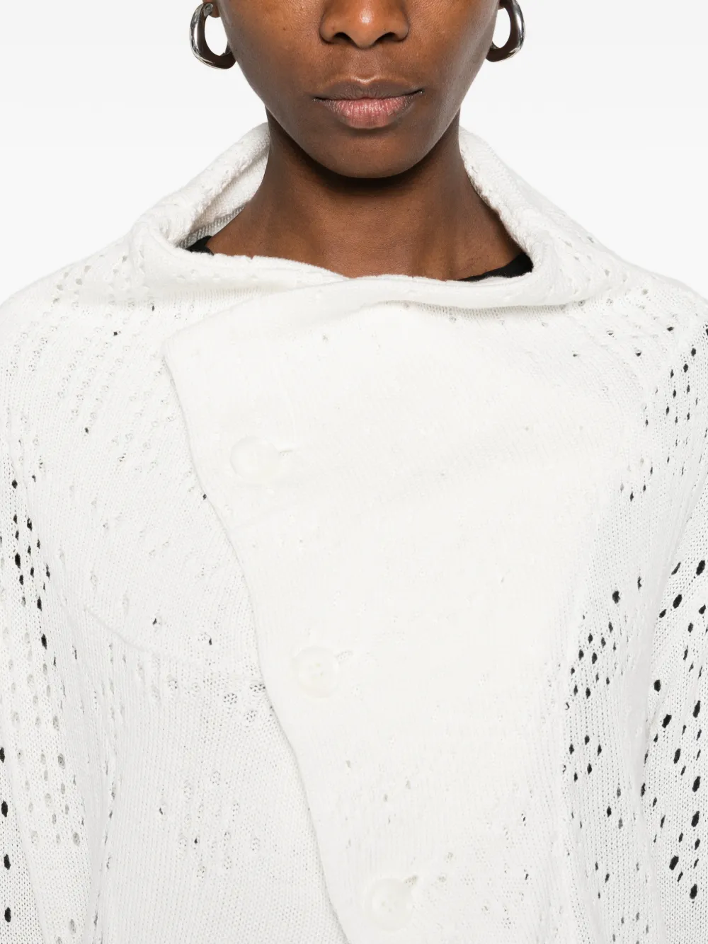 Y's Asymmetrische knitwear Wit