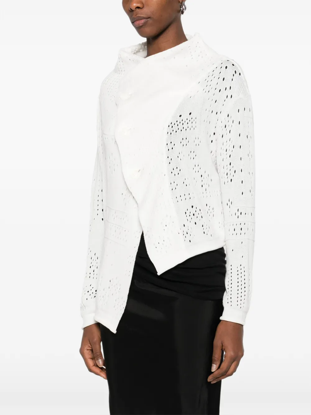 Y's Asymmetrische knitwear Wit