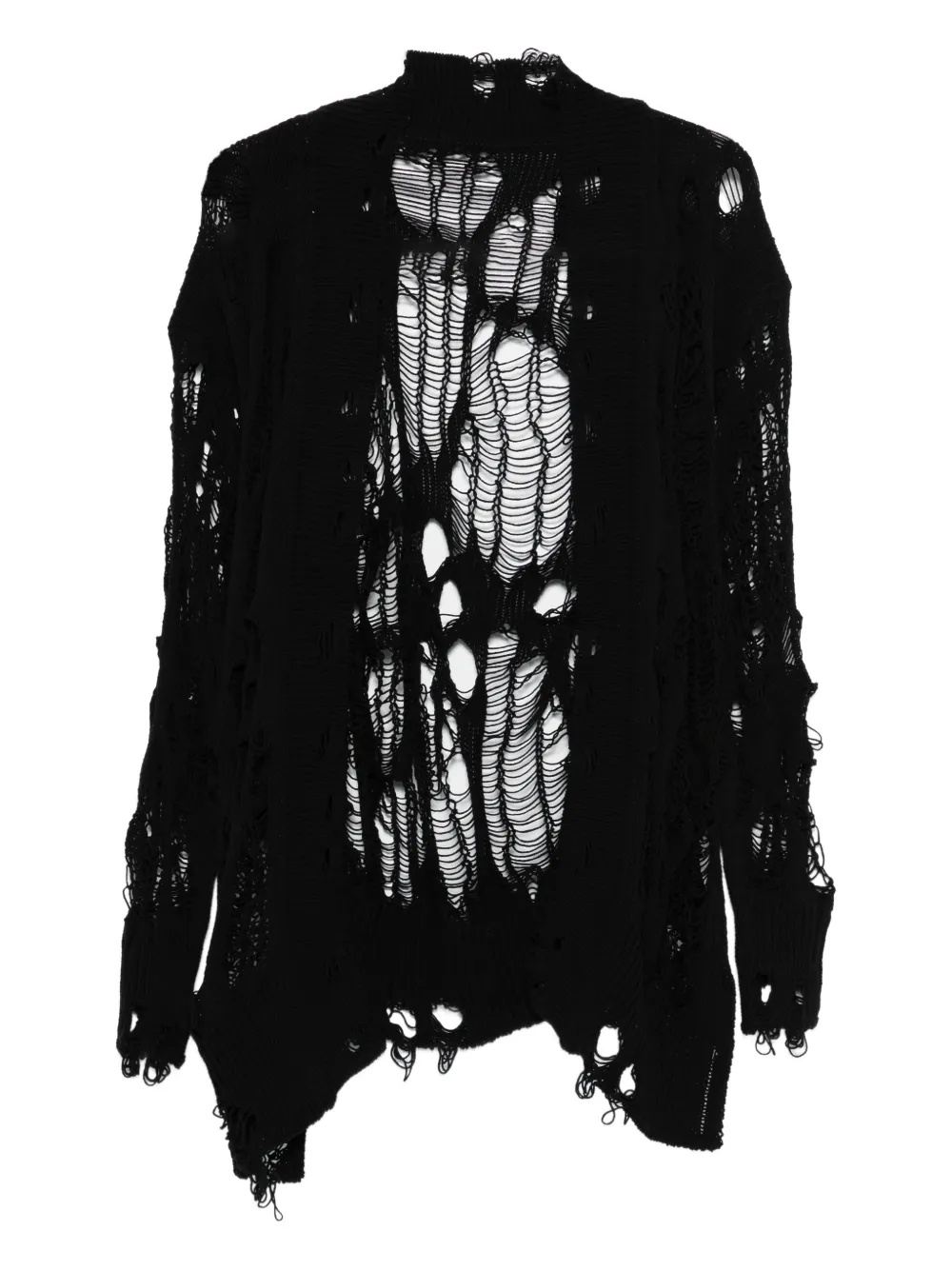Y's distressed knitwear - Nero