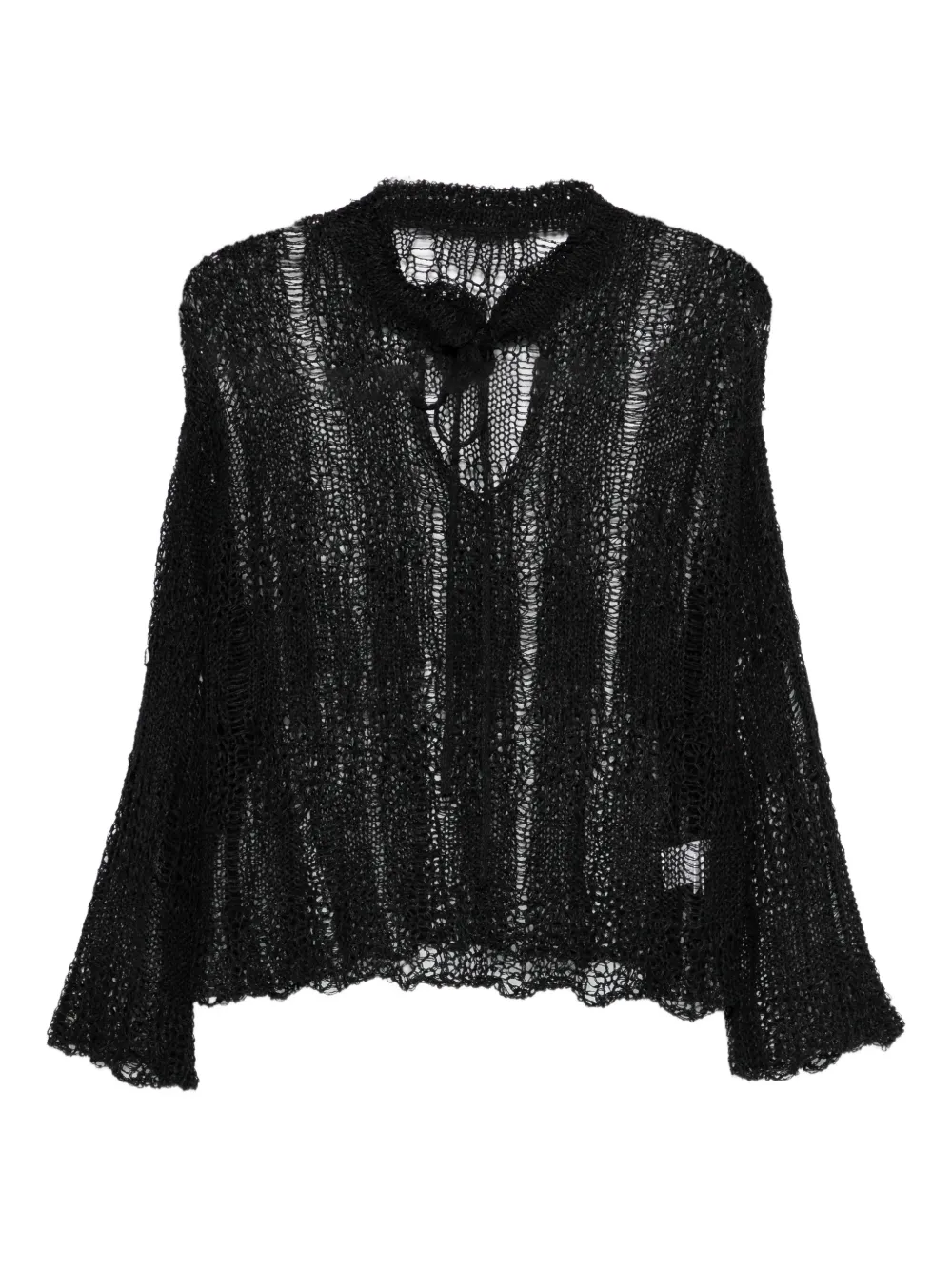 Y's tie knitwear - Nero