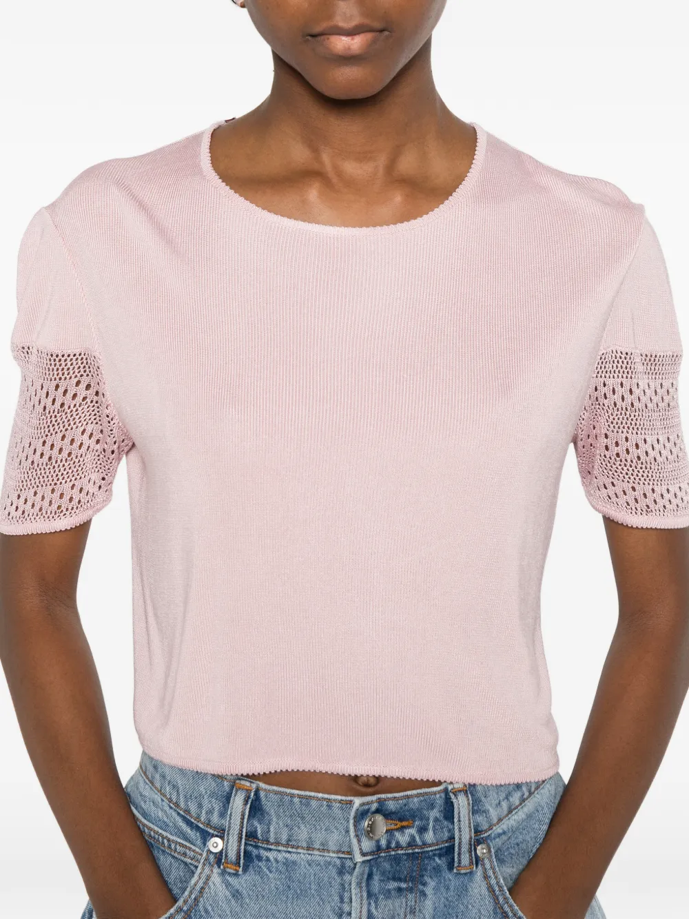 1990s Ribbed-Knit T-Shirt
