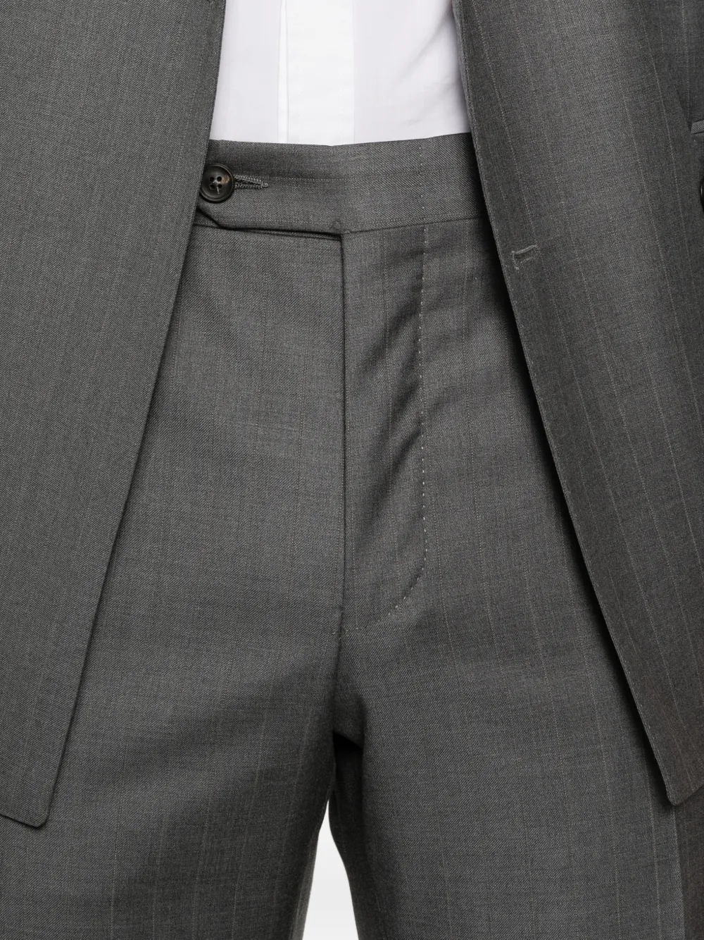 Canali Pak met dubbele rij knopen Grijs