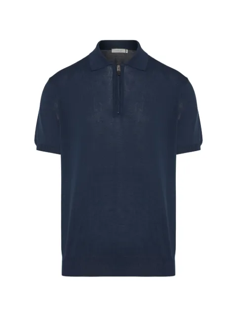 Canali zip polo shirt