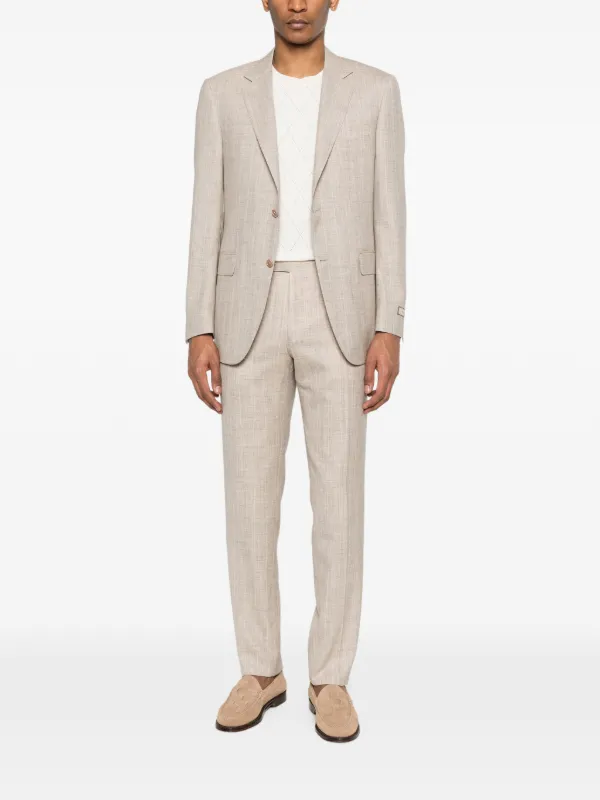 Canali ボタン ジャケットスーツ | ニュートラル | FARFETCH JP