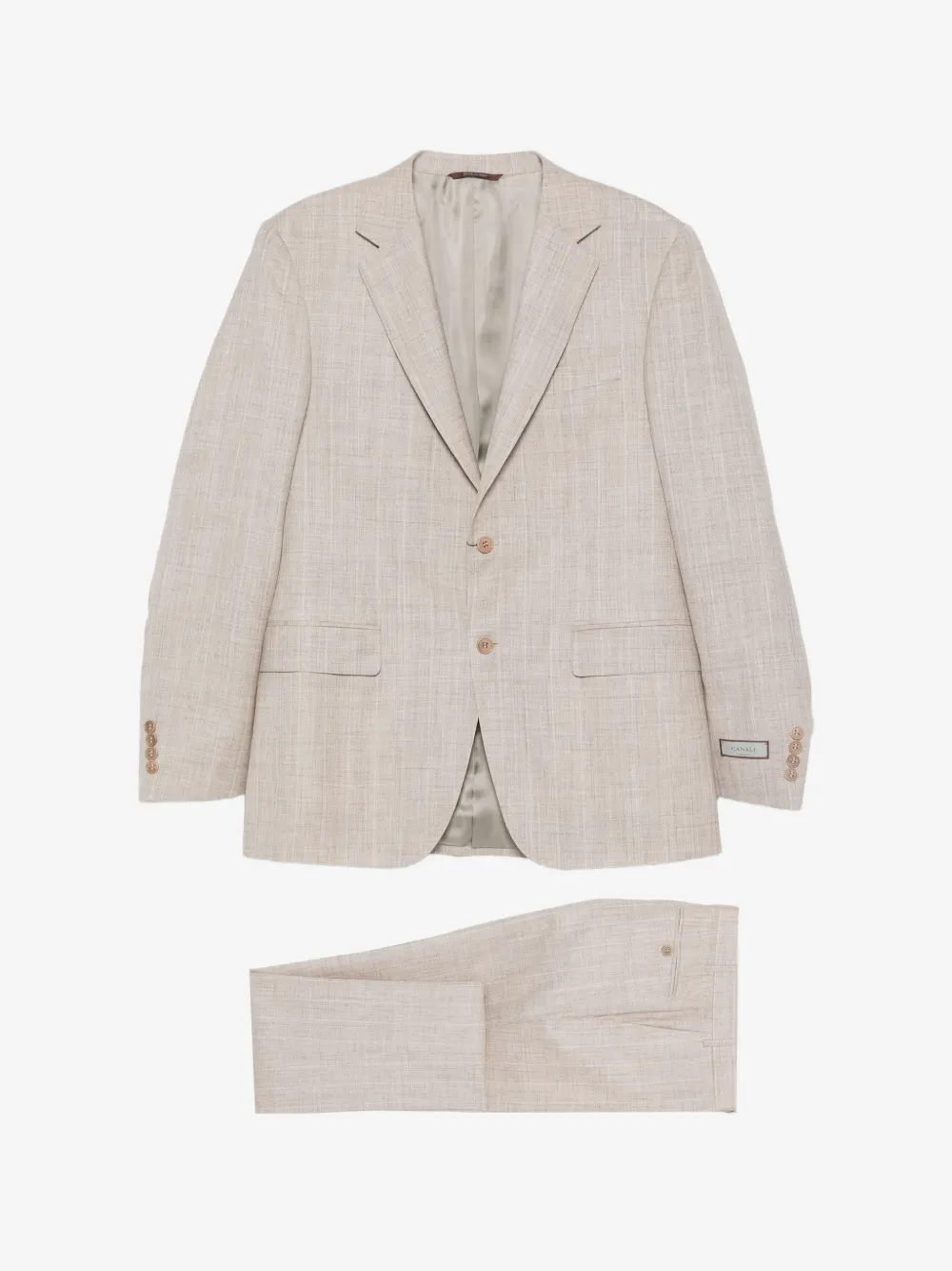 Canali button blazer suit | Neutrals | Image 1