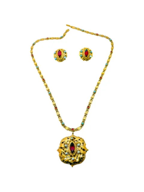 Jennifer Gibson Jewellery aretes y collar Sandor Renaissance 1940