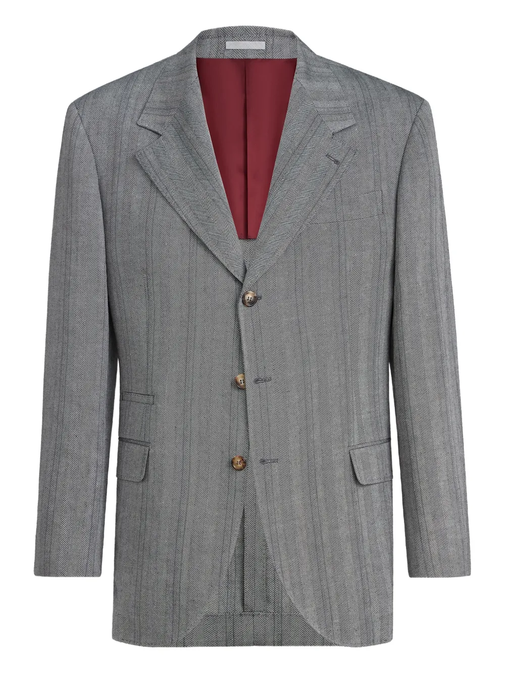 Brunello Cucinelli long-sleeves blazer | Grey | Image 1