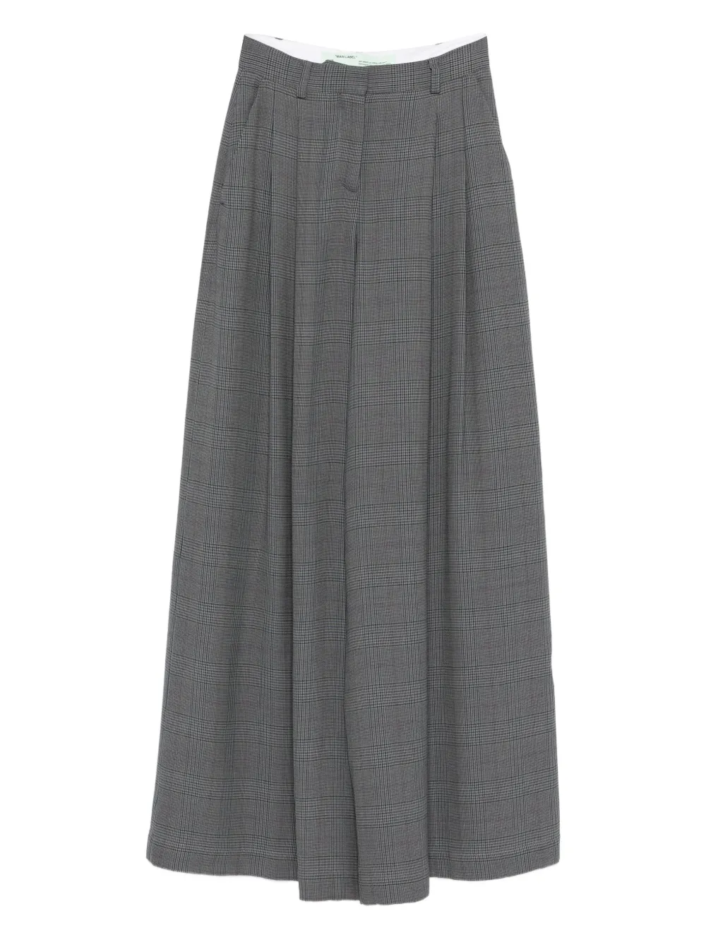 Off-White Pre-Owned 2013 check-pattern trousers | Grey | Image 1