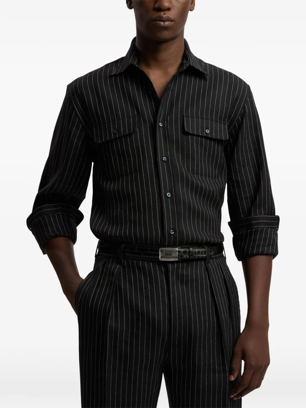 Pinstripe Pocket Shirt
