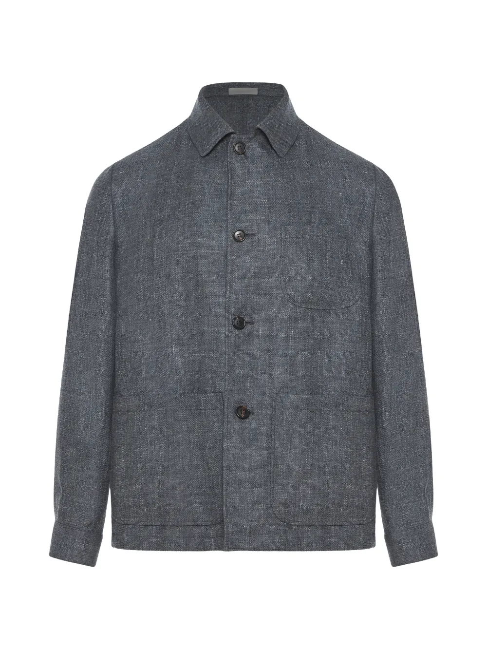 Corneliani button pocket shirt jacket - Grau