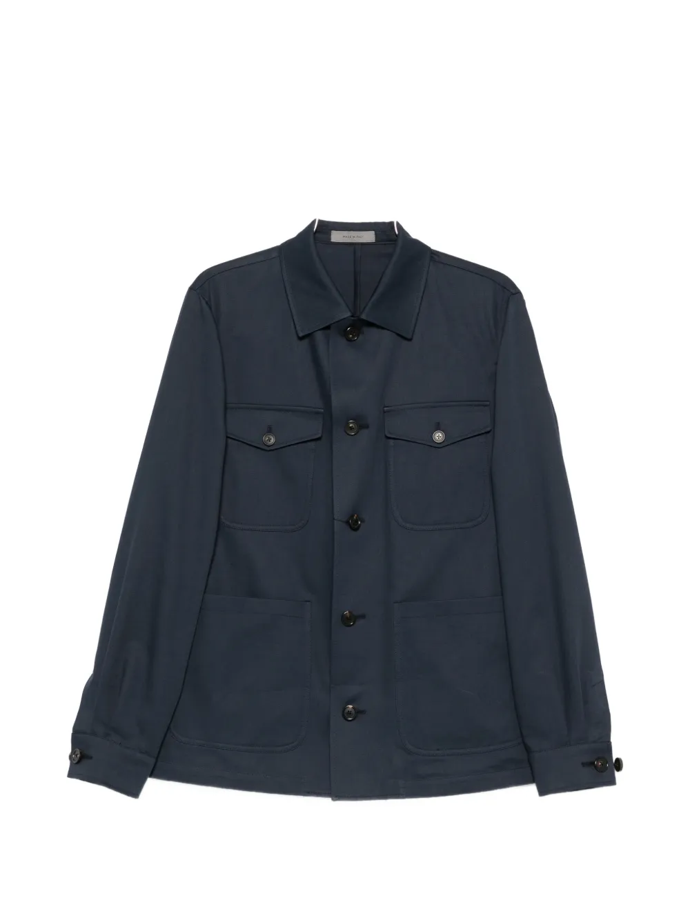 Corneliani buttoned pocket overshirt - Blu